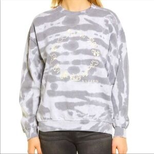 NEW BDG Urban Outfitters Zodiac Tie-Dye Sweatshirt Greys Size Small‎